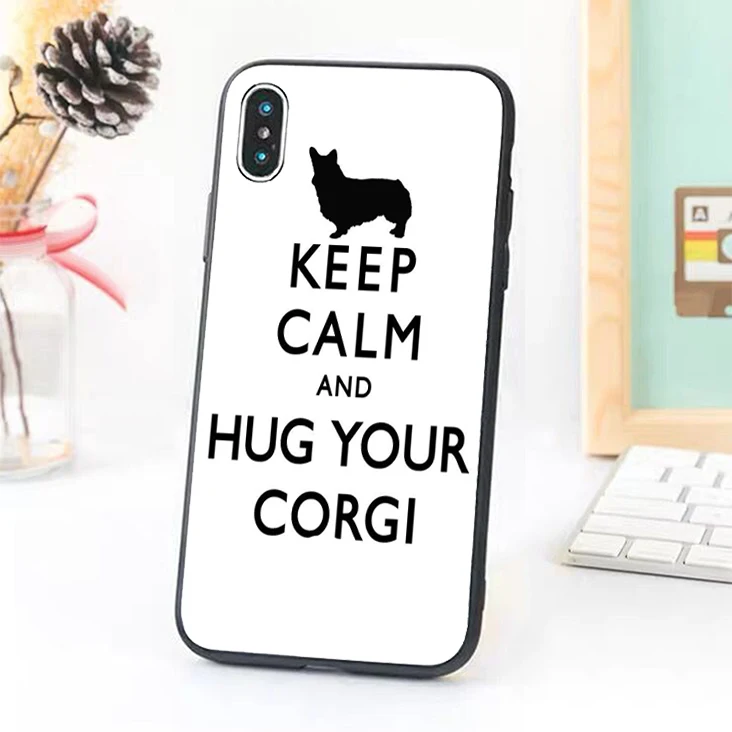 Bernandez 5 5S SE 6 6S TPU чехол для телефона iPhone 7 8 Plus X Xs Max XR keep calm и hug ваш корги |
