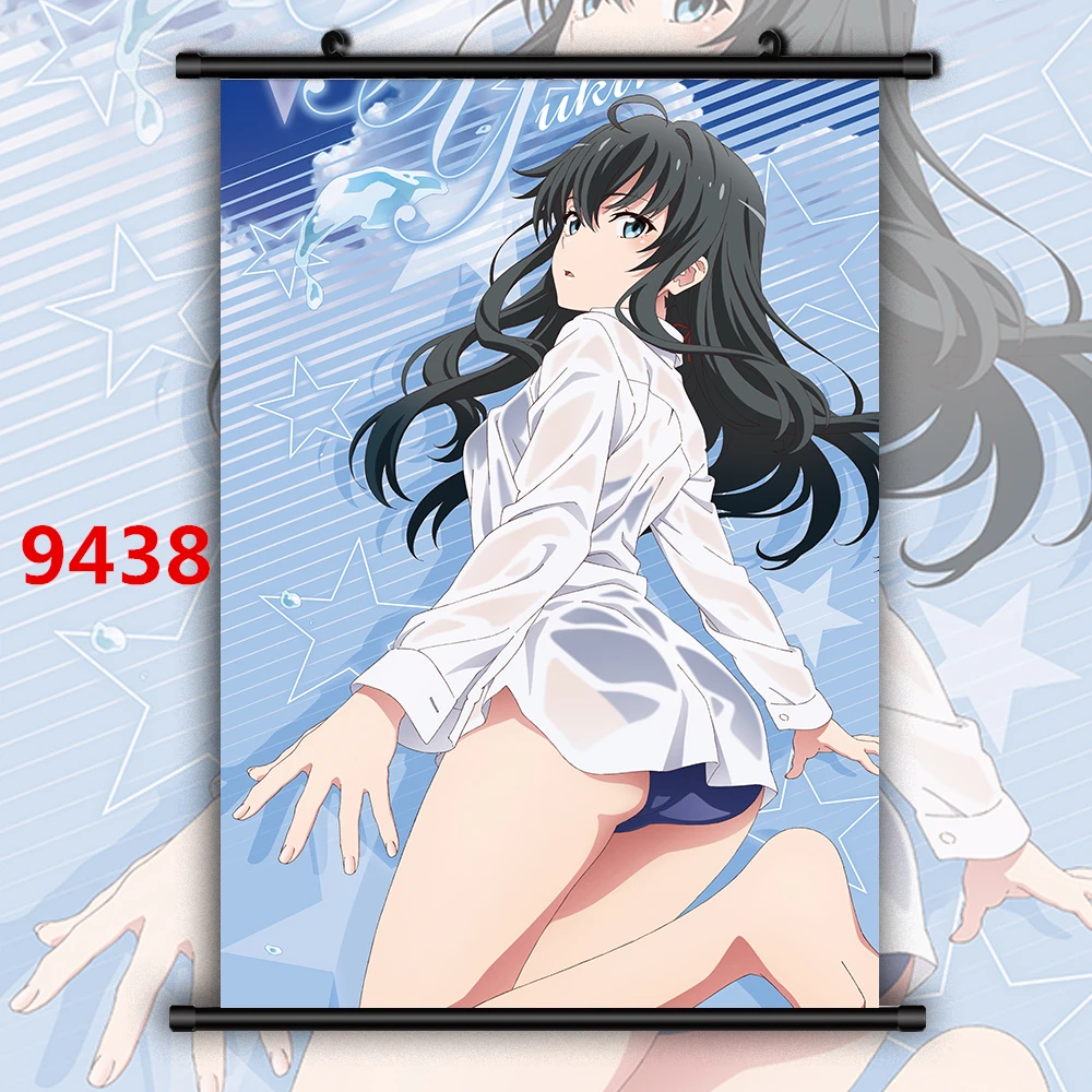 Душица Yukinoshita Yukino Аниме Манга HD Печать настенный плакат свиток - Цвет: 9438
