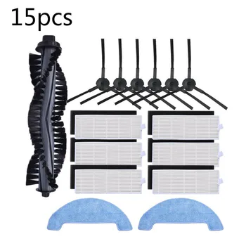 

15pcs Filter Side Brush Filter Kit Replacment For Ilife A4 A40 Haipa Primary Cleaning Parts Household New