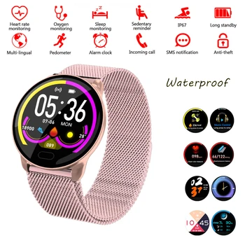 

Bluetooth Phone Watches Call Reminder Message Display Heart Rate Monitor Fitness Tracker Waterproof Smart Watch for Men Women