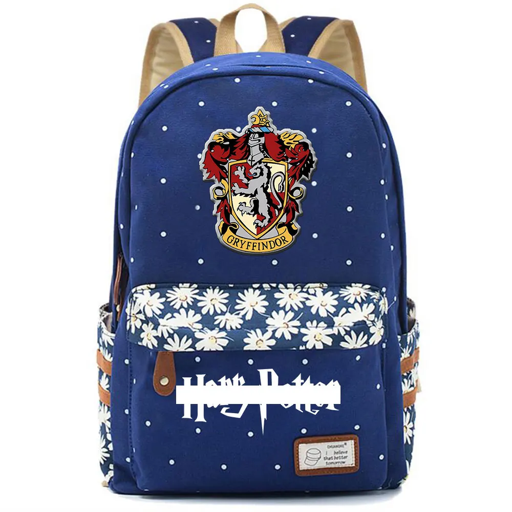 F0301 Горячая Волшебная школа Ravenclaw Орел детская школьная сумка для девочек Женская сумка рюкзак для подростков холщовый женский рюкзак - Цвет: F03-06