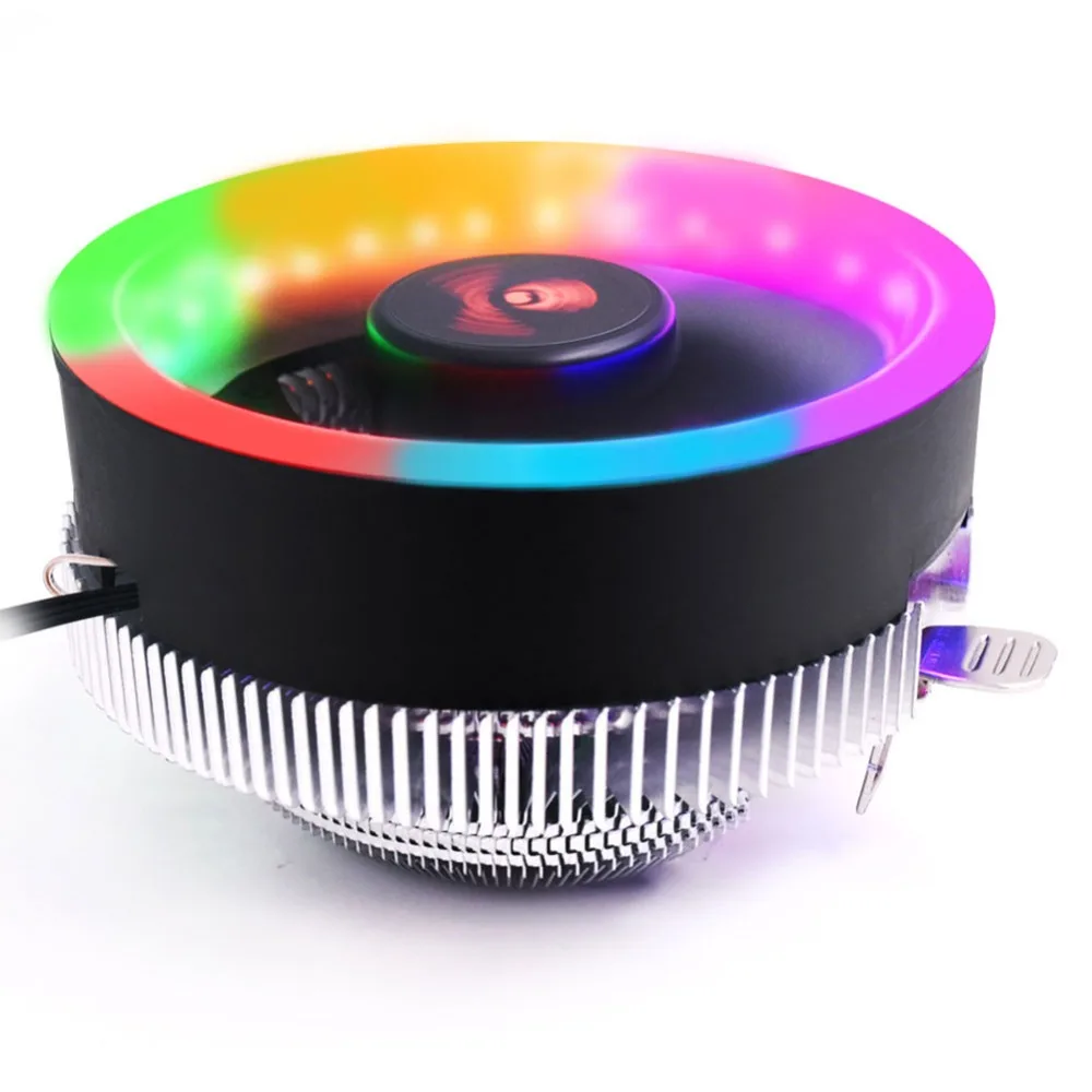 120 мм RGB Вентилятор Cooler 5pin двойной аура 1/3/6 шт. ПК Вентиляторы пульт дистанционного управления компьютером Процессор Вентилятор охлаждения Регулируемая цветная(RGB) и Скорость вентилятора