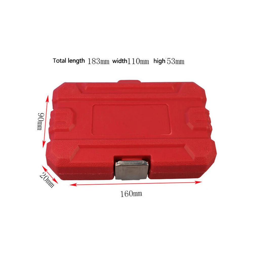 

Bolt Nut Extractor Remover Sleeve Impact Metal Wrench Tool W/ Storage Box Part