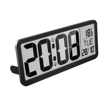 

Modern Living Room LCD Large Screen Digital Display Clock Mute Multi-function Music Alarm Electronic Wall Clock