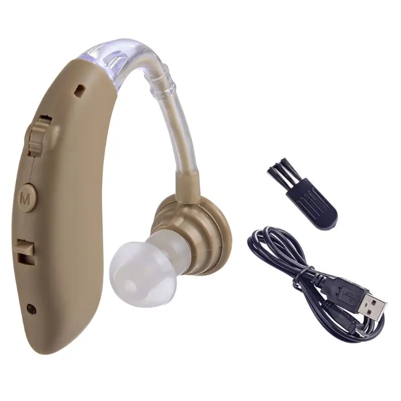 Flesh USB ЕС США Plug Bluetooth усилитель звука коллектор портативный Перезаряжаемый громкоговоритель типа уха - Цвет: Flesh USB