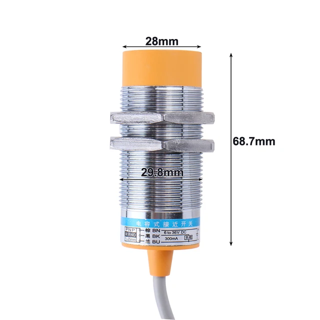 Sensore Di Prossimità Capacitivo LJC30A3-H-Z/AX - Rilevamento 1-15mm, 10-30VDC, NPN NC, 3 Fili - Foto 10