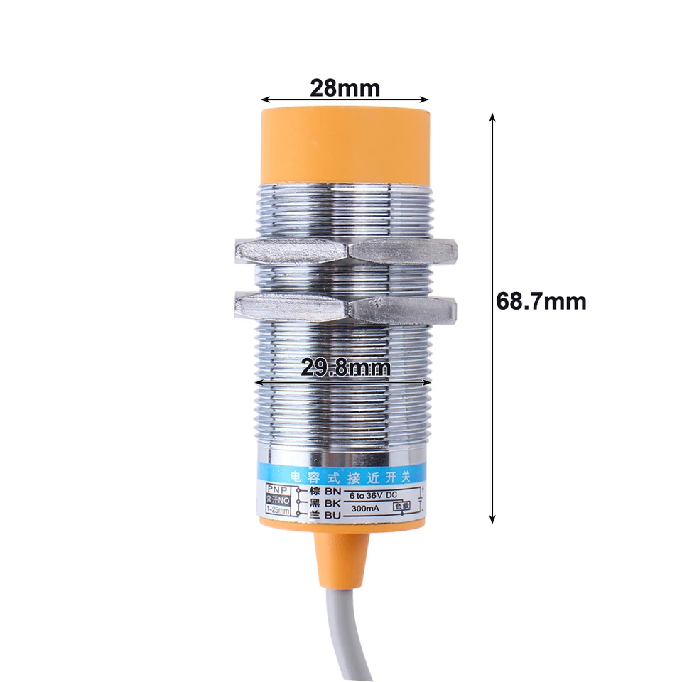 Sensore Di Prossimità Capacitivo LJC30A3-H-Z/AX - Rilevamento 1-15mm, 10-30VDC, NPN NC, 3 Fili - Foto 8