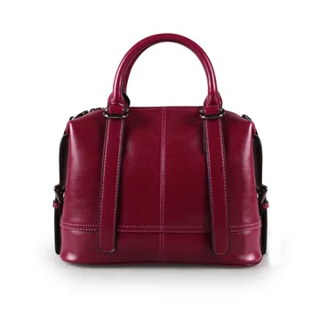 

2020 New Style WOMEN'S Leather Bags Cowhide Vintage Motorcycle Bag Brand Celebrity Style Handbag Large Bag