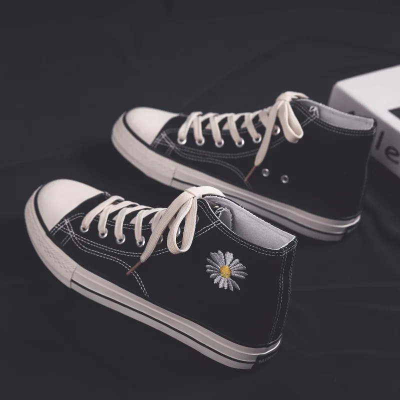 

Summer Men's Vulcanized Shoes Sneakers Fashion High Canvas Men Casual Shoes Comfortable Breathable Flats Shoes