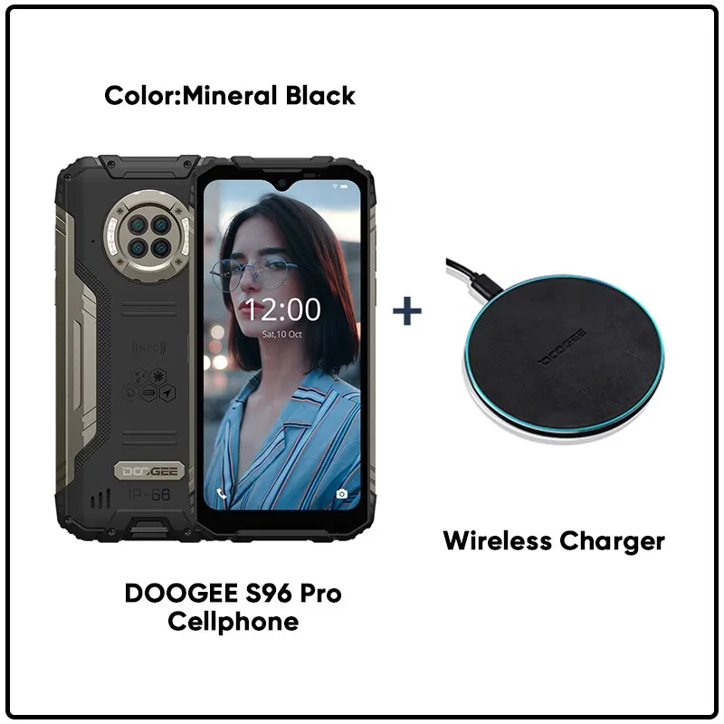 android cell phones for sale DOOGEE S96 Pro mobile phone Smartphone 48MP Round Quad Camera 20MP Infrared Night Vision Helio G90 Octa Core 8GB+128GB 6350mAh 3g android phones Android Phones