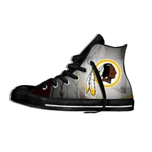 Redskins/легкая обувь с высоким берцем для мужчин и женщин; обувь для фанатов футбола в стиле «Вестерн»; повседневная обувь на плоской подошве; дышащие кроссовки
