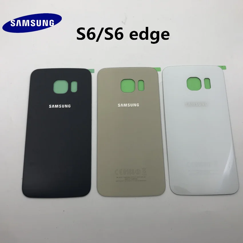 Задняя крышка стекло для samsung Galaxy S6 G920F задняя крышка батарейного отсека задняя крышка корпуса чехол для samsung S6 edge G925 Крышка батарейного отсека