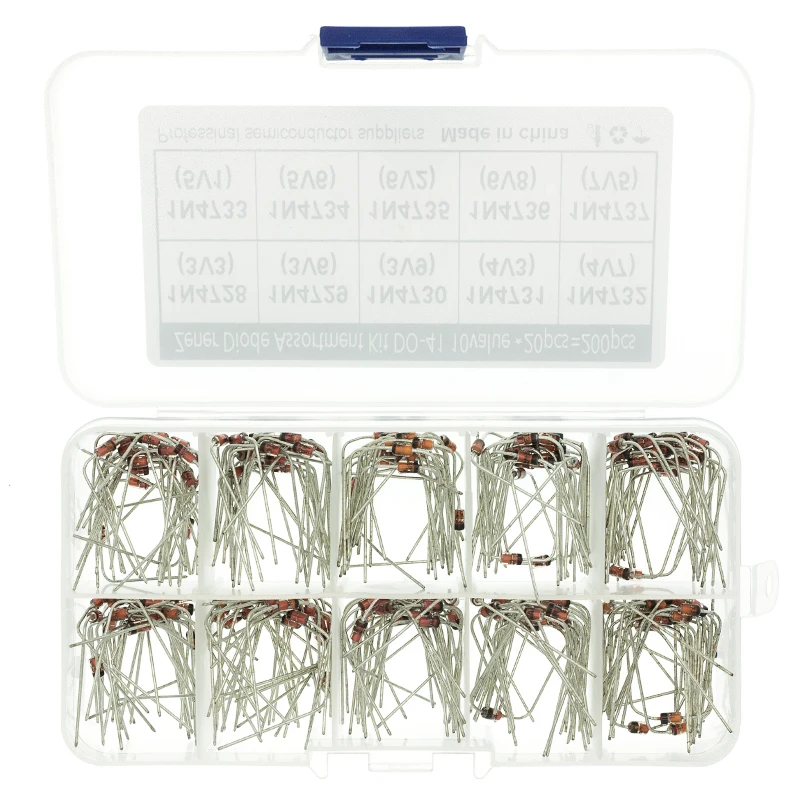 10 значений x 20 штук = 200 шт. зенеровский диод ассортимент diy kit Электронная набор 3 V 6