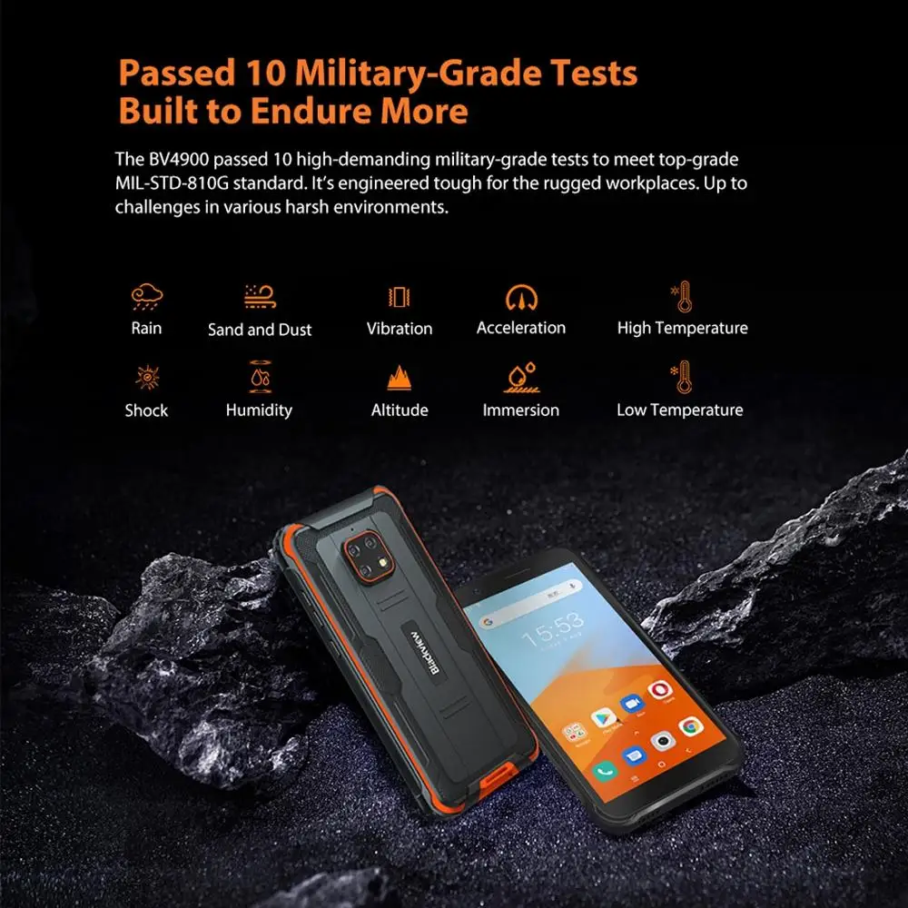 Blackview BV4900 IP68 Rugged Waterproof Smartphone 3+32GB 5.7