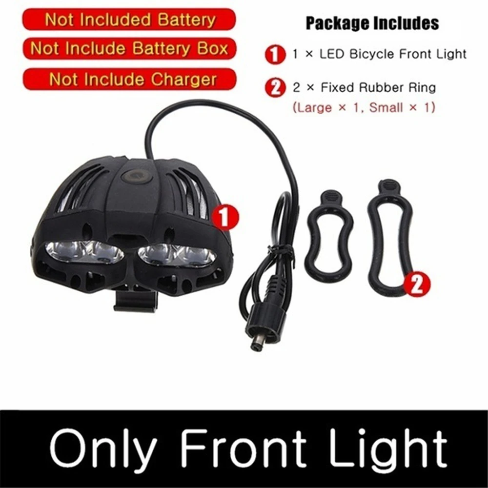 Cheap 4*T6 LED Bicycle Lights Waterproof 8800LM Bike Front Light Rechargeable Flashlight For Bicycle Lantern Headlight Cycling Torch 10