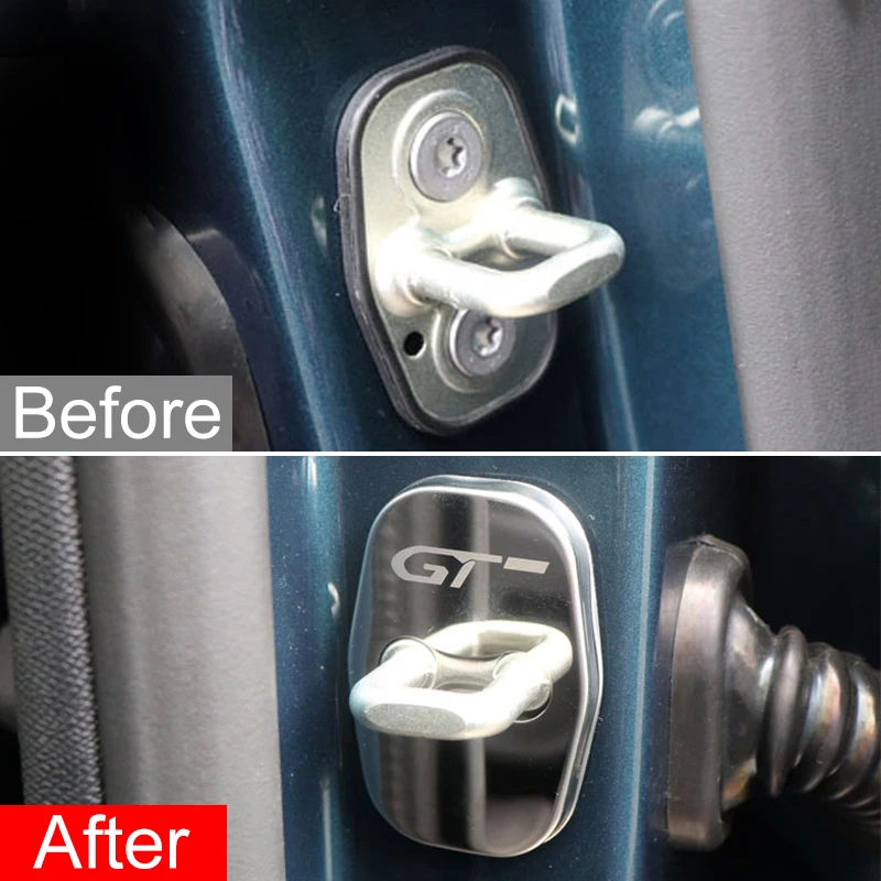 Car Door Lock Cover Car Door Cover Car Door Lock Cover For Peugeot 206 207 208 301 306 307 308 T9 408 607 508 5008 3008 4008 406 407 2008 SW CC GT RCZ Accessories