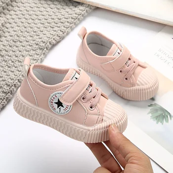 

Spring Autumn Canvas Children's Shoes Star Fashion Sneakers Kids Casual Shoes For Girls Boys Withe Pink Yellow