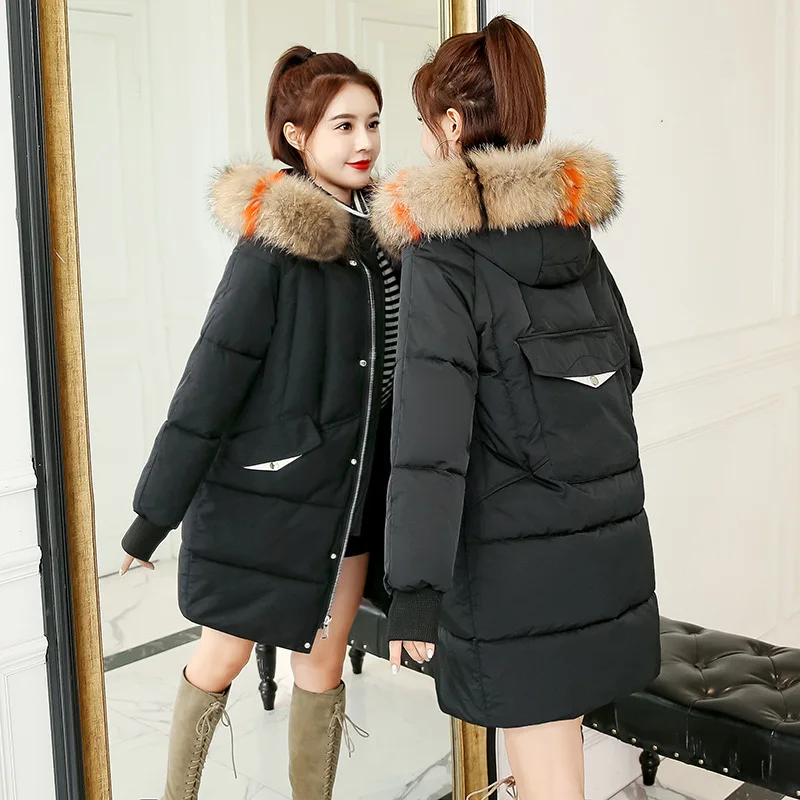 

Photo Shoot New Style Cotton-padded Clothes Mid-length 2019 Korean-style Cotton-padded Jacket Door Slimming down Jacket Autumn A