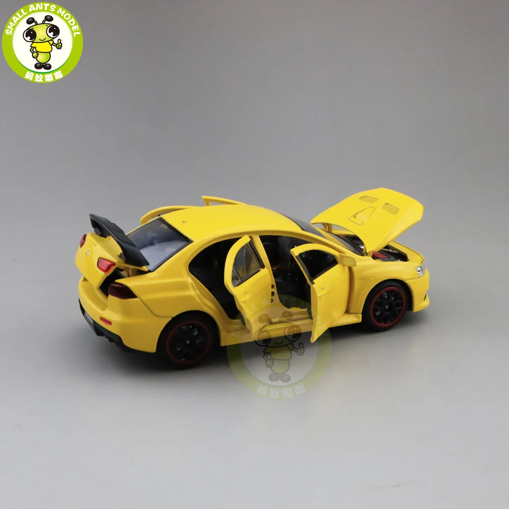 Skup 1 32 JACKIEKIM Mitsubishi Lancer EVO X 10 BBS RHD odlewane modele zabawkowych samochodów dla dzieci chłopiec dziewczyna prezenty