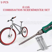 Screwdriver Set Multi-Bit Slotted Crossed Head Screwdriver Kit Hardware Repair Tools 9Pcs Precision Screwdriver Set Home Screw penggong 9pcs precision screwdriver set multi bit tools repair screw driver screwdrivers kit for cross head for flat head tool