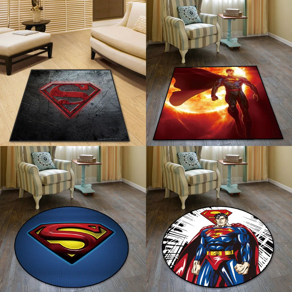 Anime Superman Rug Doormat Floor Mat Carpet Home Carpet Hotel