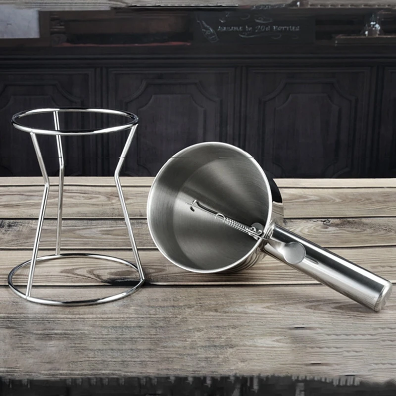 22x14.5cm Pancake Batter Dispenser Stainless Steel Handheld Stirring Separator Baking Cupcakes Pancake Separator Measuring Cup