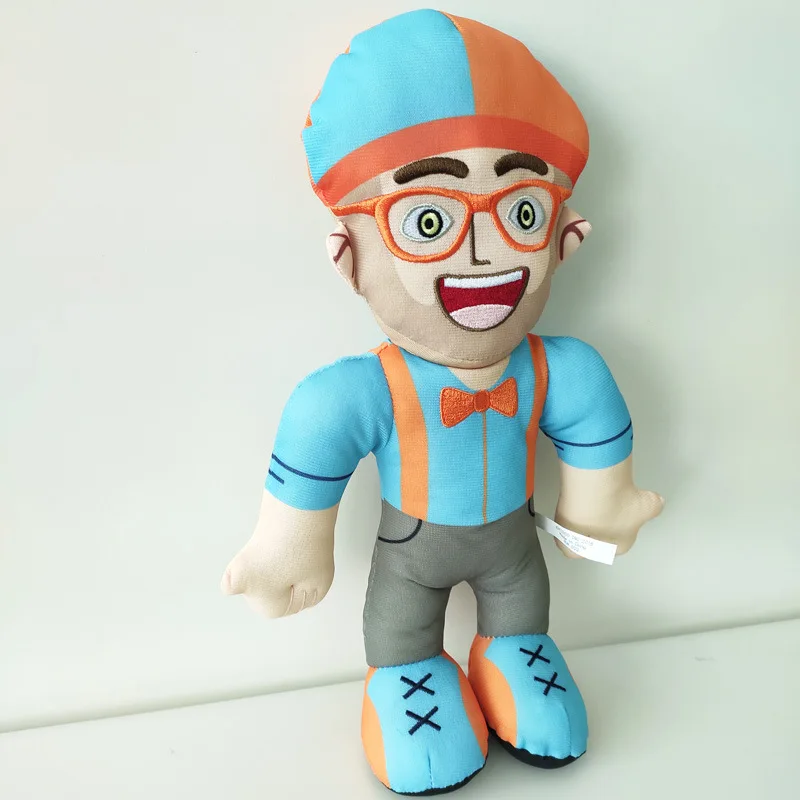 Плюшевая кукла Blippi английская образовательная программа обучающая игрушка для