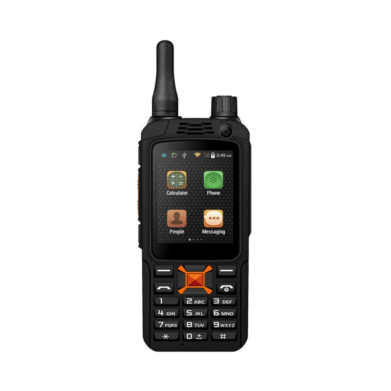 

UNIWA F22+ for Android Smart Outdoor Rugged Phone Walkie Talkie Zello PTT 3G Network Intercom Radio Enhanced Antenna US Plug