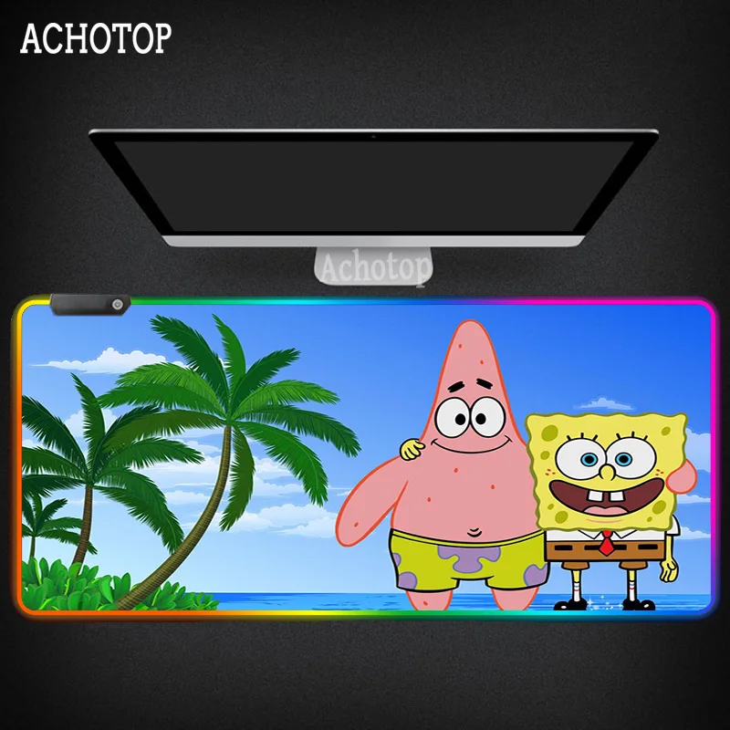 アニメrgbマウスパッドゲーマーかわいいかわいいxxlゲーミングオタクロックエッジビッグledラップトップ7色ノートブックデスクマット Mouse Pads Aliexpress