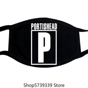 

Portishead Logo Mask Mens Licensed Rock N Roll Music Band Retro Tee New Black Washable Reusable Mask with
