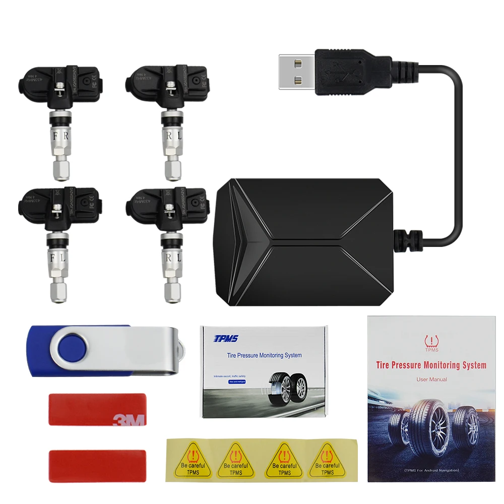 USB ȵ̵ TPMS Ÿ̾ з ͸ ý, ÷ 溸 ý, 5V  , ȵ̵ ̼, ڵ , 4 