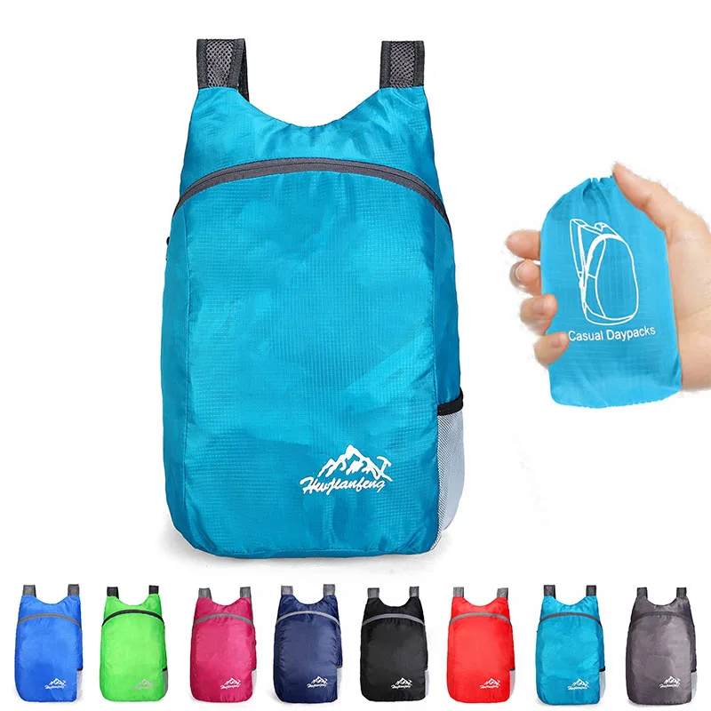 

New 20 Liter Ultra Lightweight Waterproof Foldable Outdoor Camping Hiking Comfortable Breathable Backpack with Storage Bag