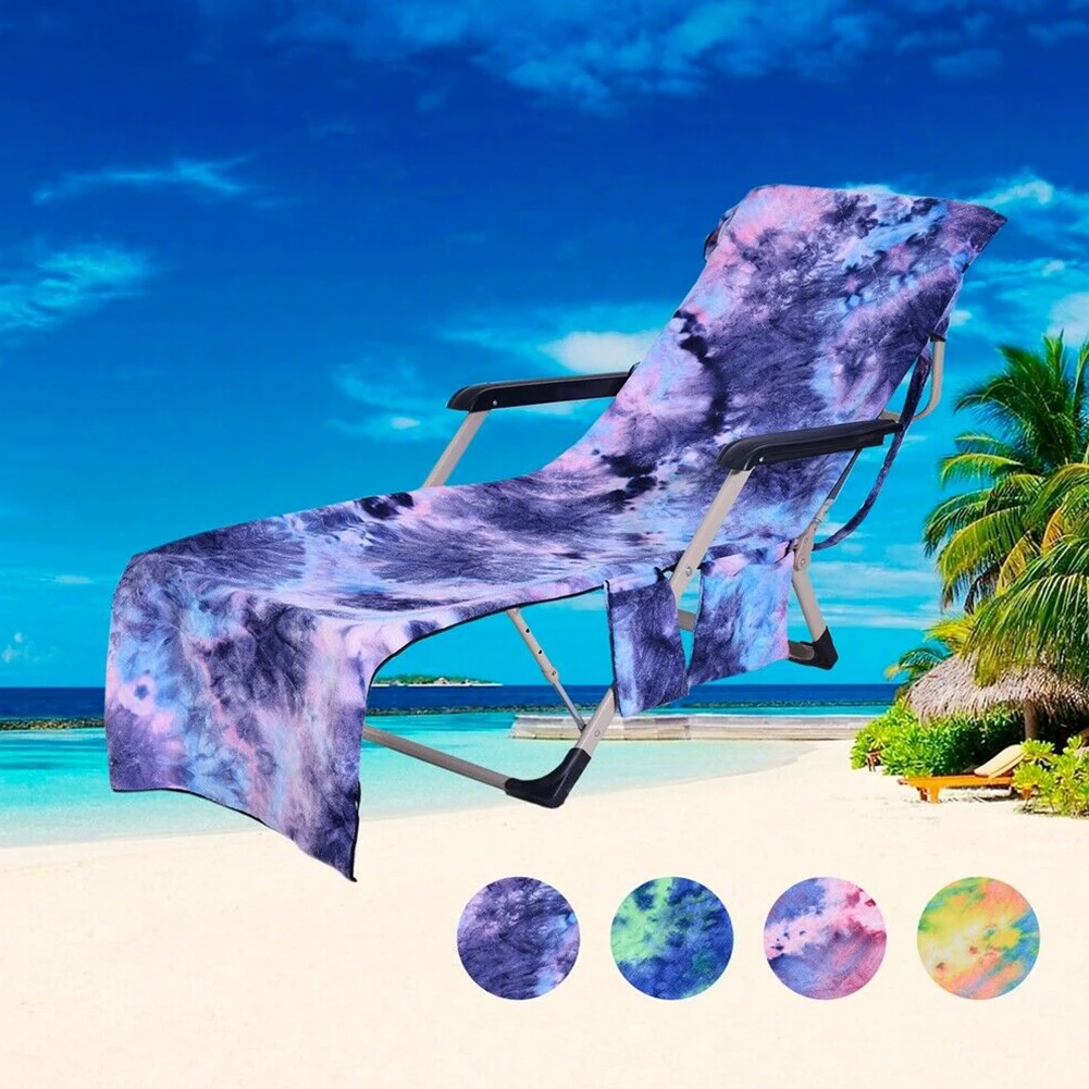 Открытый карманный складной чехол для кресла для отдыха мешочек из микрофибры яркое портативное солнце БАССЕЙН пляжные полотенца Банные патио