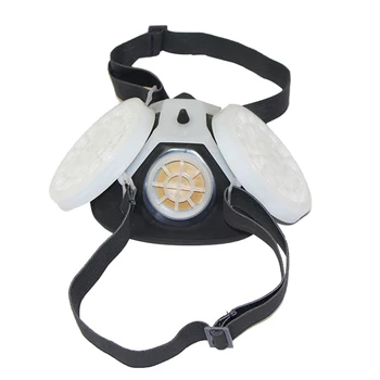 

Dust Mask Respirator Anti-dust Anti Industrial Pollen Haze Mask with Filter Respirator Industrial Labor Supplies