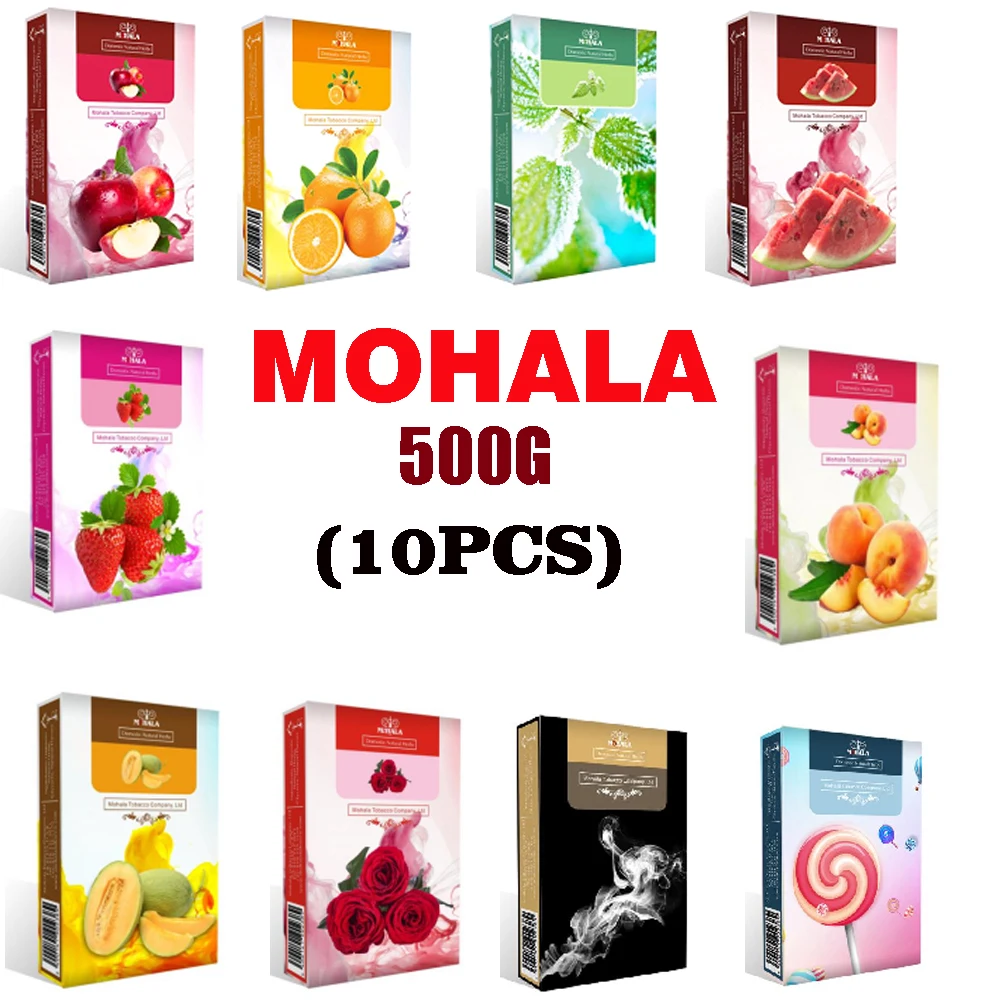 

500g Non-nicotine Hookah Fruit Flavor Glass Shisha Hookah Pipe Somking Portable Tool