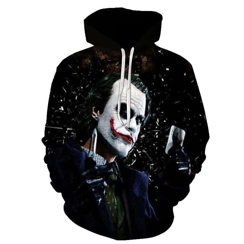 Отряд Самоубийц Джокер 3D толстовки кофты мужские Брендовые спортивные костюмы пуловер с принтом пальто с капюшоном забавная Толстовка размера плюс - Цвет: 6218