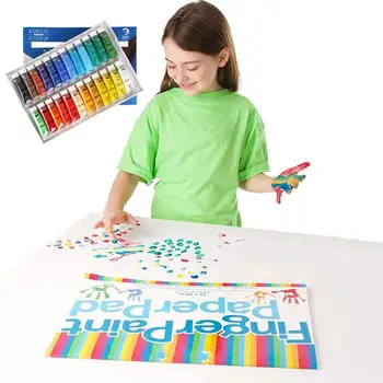 

15ML Acrylic Paint Set Color Paint For Fabric Clothing 12/24 Painting Art Drawing Waterproof Glass Supplies For Kids Colors F3C1
