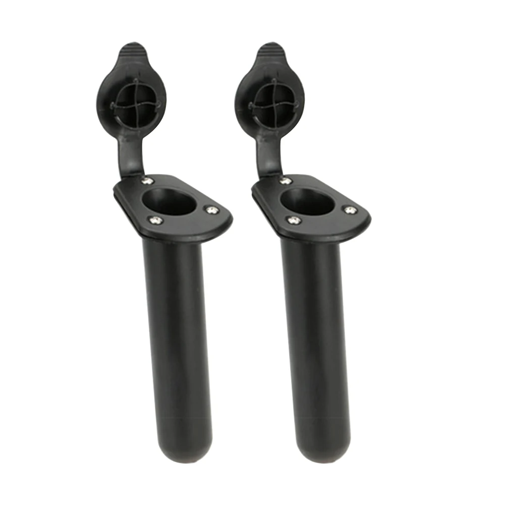 

Boat Deck Fishing Rod Holder Outdoor Replacement For Kayak Pole With Cap Cover Easy Install Durable Removable Flush Mount Lake