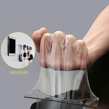 

1m/2m/3m/5m Double Sided Tape Washable Reuse Nano Magic Tape Transparent No Trace Waterproof Adhesive Tape Nano Tape Clear