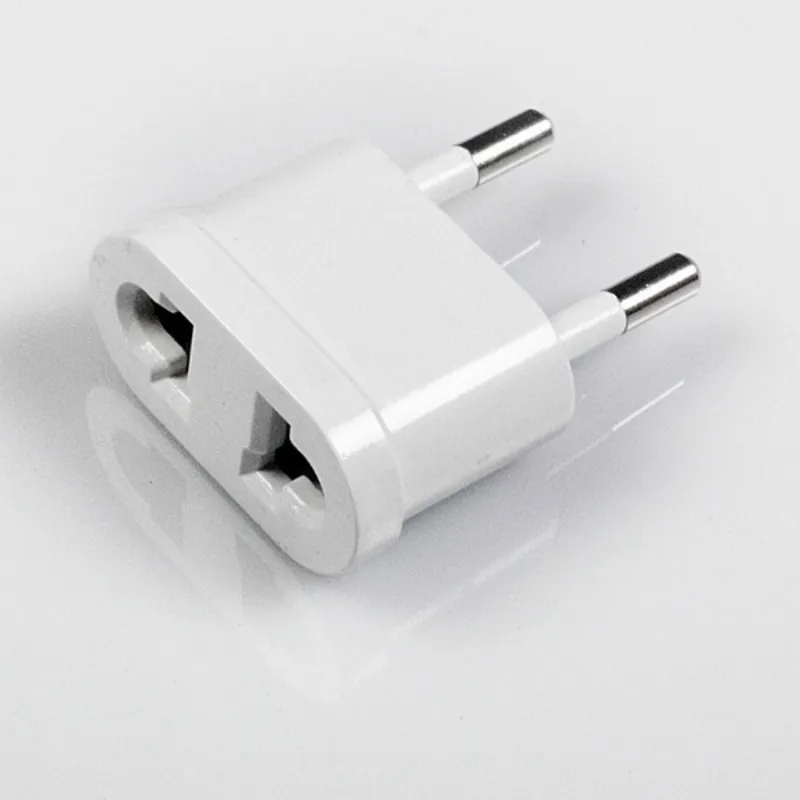 

2pcs/lot 3 Type WN-20 US (USA) to EU (Europe) 250V AC 10A 1000W Travel Power Plug Adapter for USA converter White