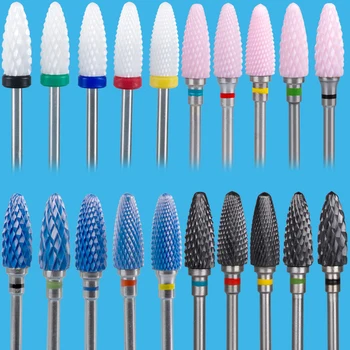 

Milling Cutter for Manicure 2pcs Nail Drill Bits Machine Accessories Corundum Mill Cutters for Removing Gel Varnish Nail Files