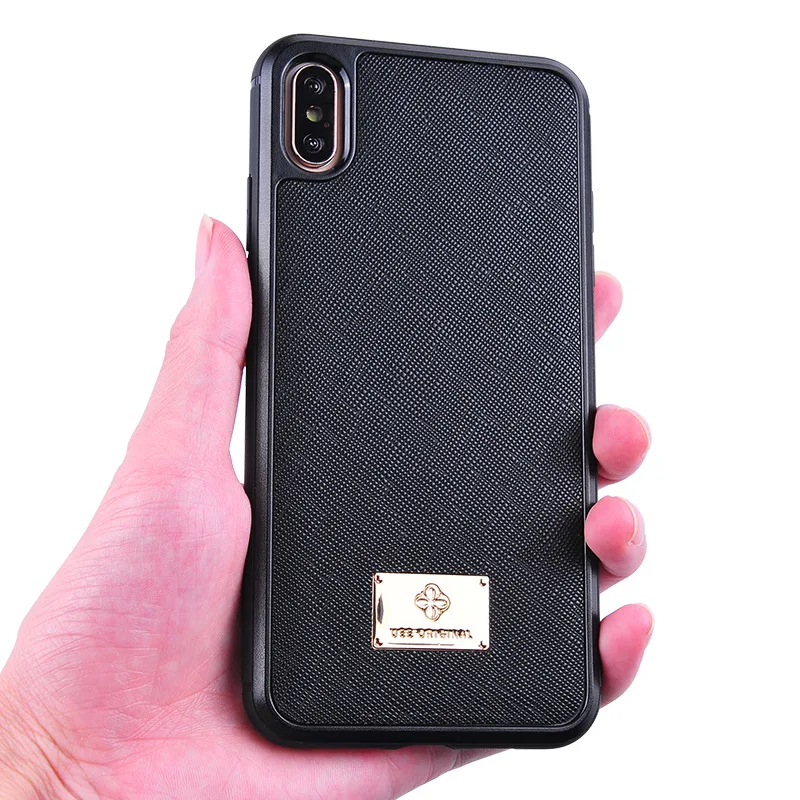

Applicable iPhone X Phone Case Genuine Leather Top Grade iPhone x sma x Hide Substance Fashion x sma x All Edges Included Shatte