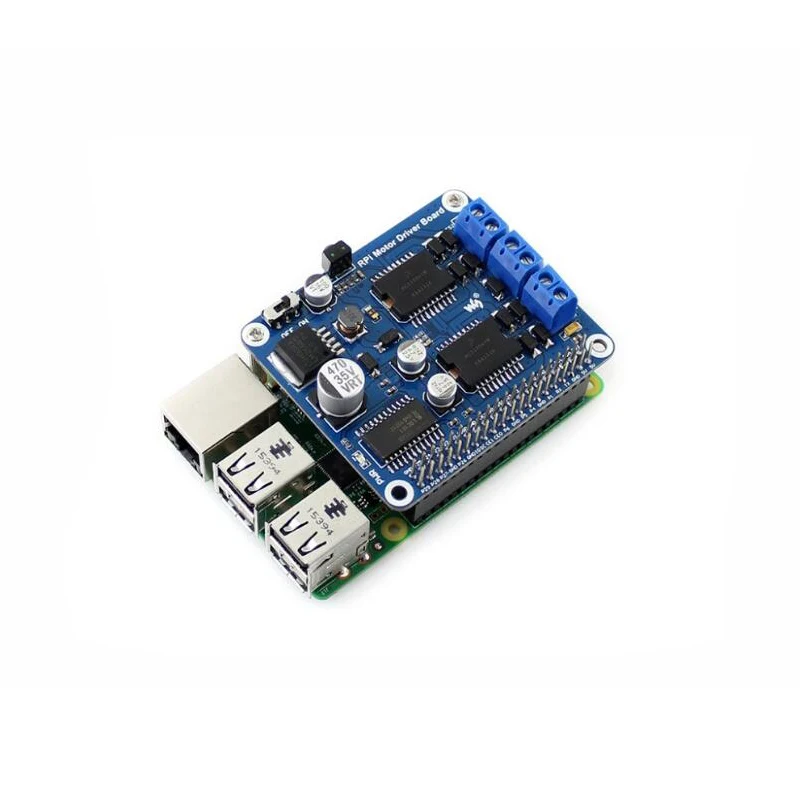 ShenzhenMaker магазин RPi плата драйвера двигателя Raspberry Pi A+/B+/2B/3B/3B+ плата расширения двигателя постоянного тока