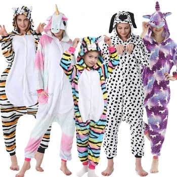 

Kigurumi Unicorn Pajamas Children's Sleepwear for Boys Girls Kids Onesies Animal Overalls Stitch Panda Anime Costumes Jumpsuit