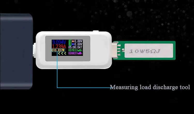 Тип-c тест er Напряжение Амперметр Быстрая зарядка USB инструмент измеритель тока Измерение температуры Высокая точность емкость тест