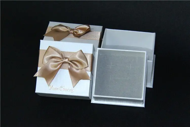 

Vatican Silver Jewelry with shou he Square Bow Birthday Gift Box Korean-style Fashion Simple Gift Box