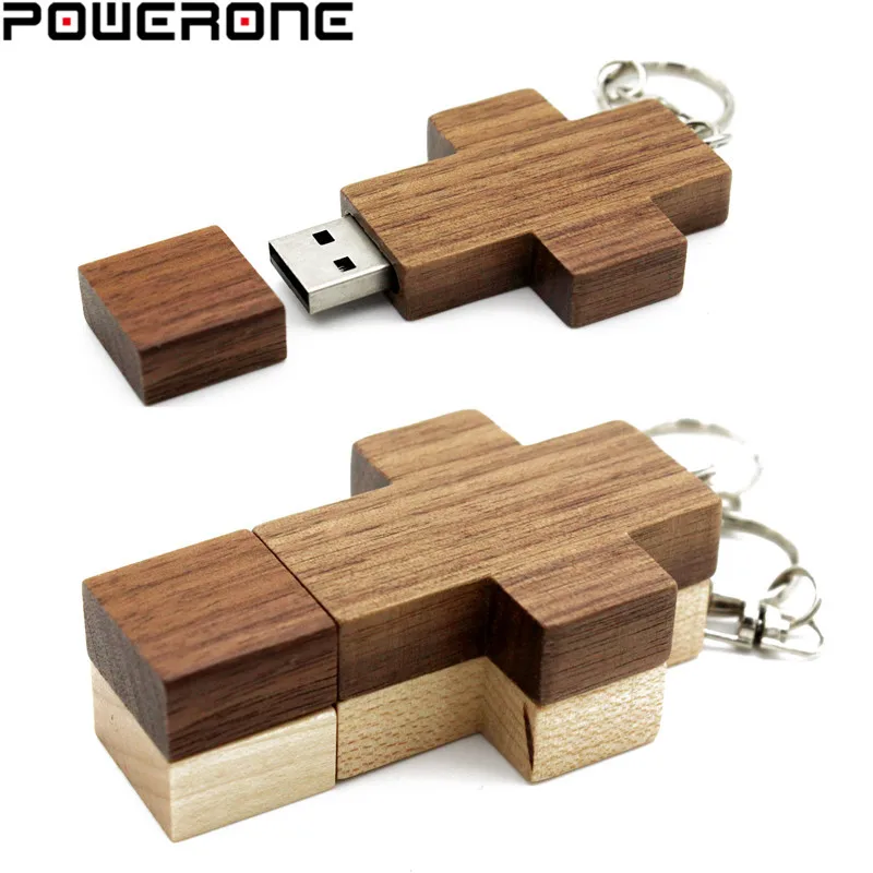 POWERONE (Бесплатный Пользовательский логотип) usb накопитель в виде деревянного
