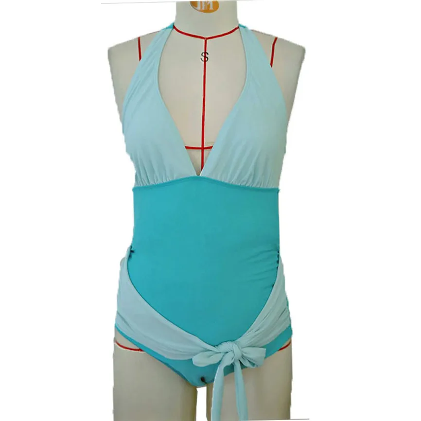 Pregnant Bikini Maternity Women Solid Splicing Sexy Bikinis Sleeveless