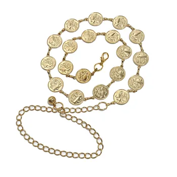 

The New European and American Wind Big Name Beauty Head Sailor Dance Waist Chain Lady 100 Old Man Money Waist Chain