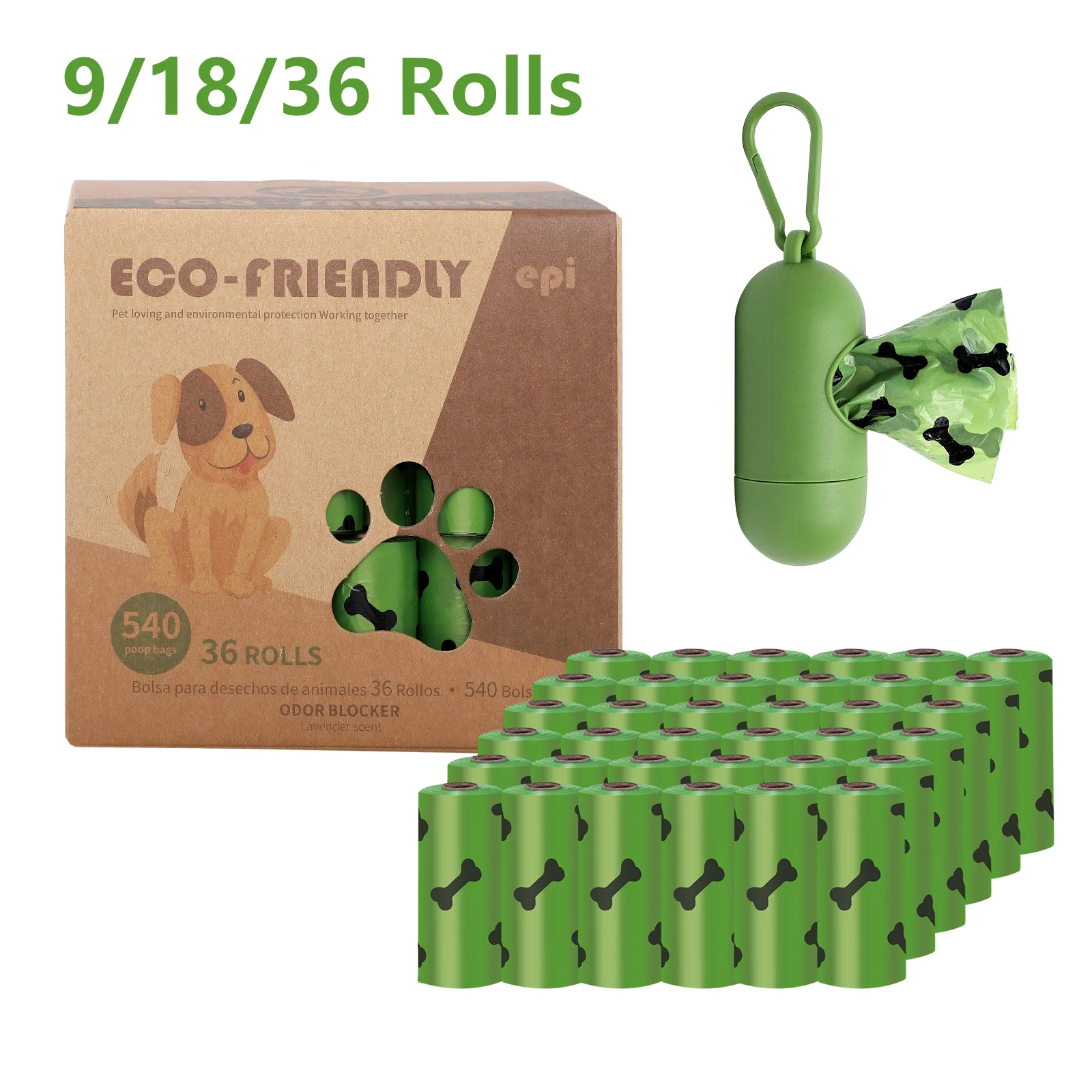 Dog Poop Garbage Bag Disposal Outdoor Degradation Clean Box Waste Bags Dispenser for Pet Leash Pick up Tools Eco-Friendly |